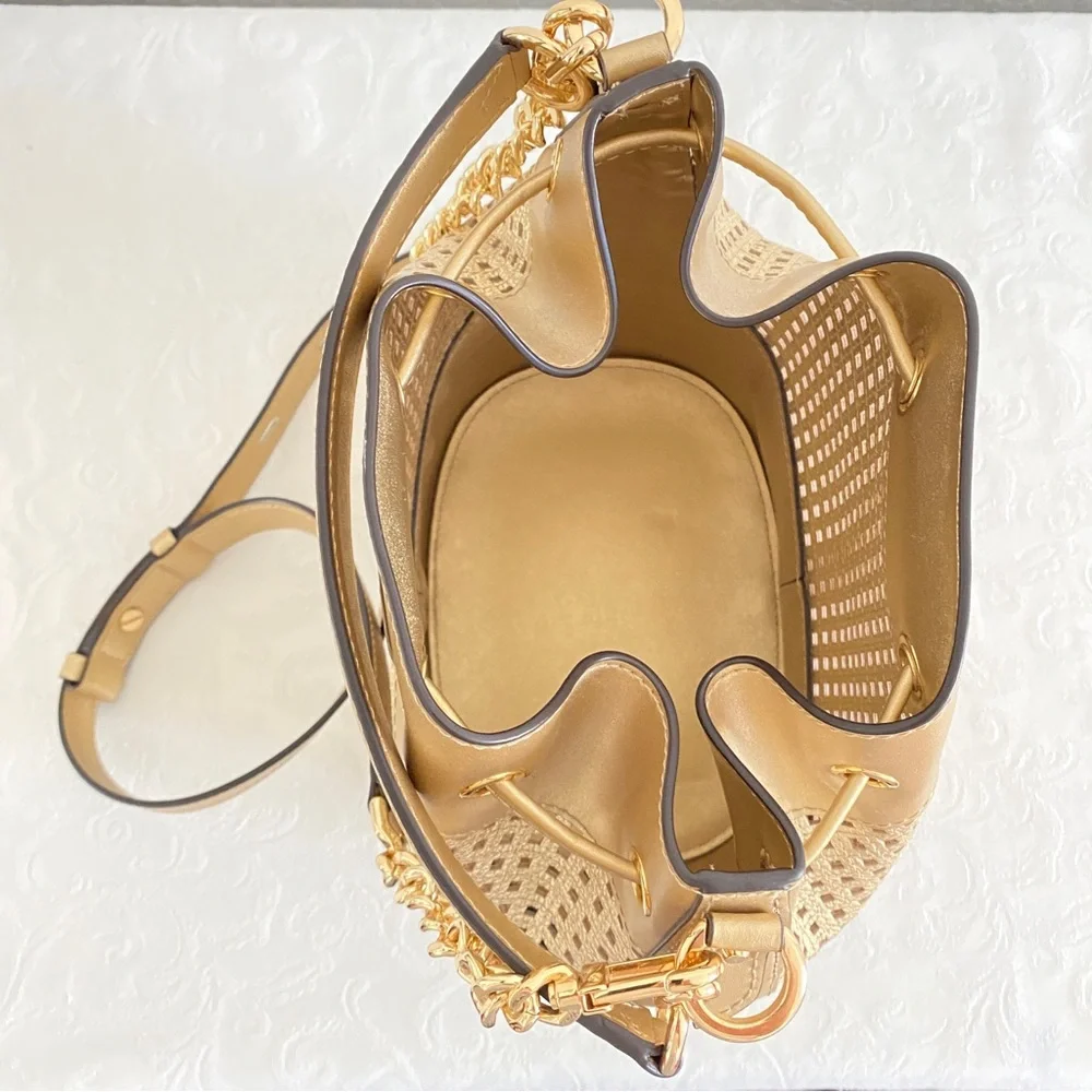 Michael Kors Gold Bucket 2 way Bag